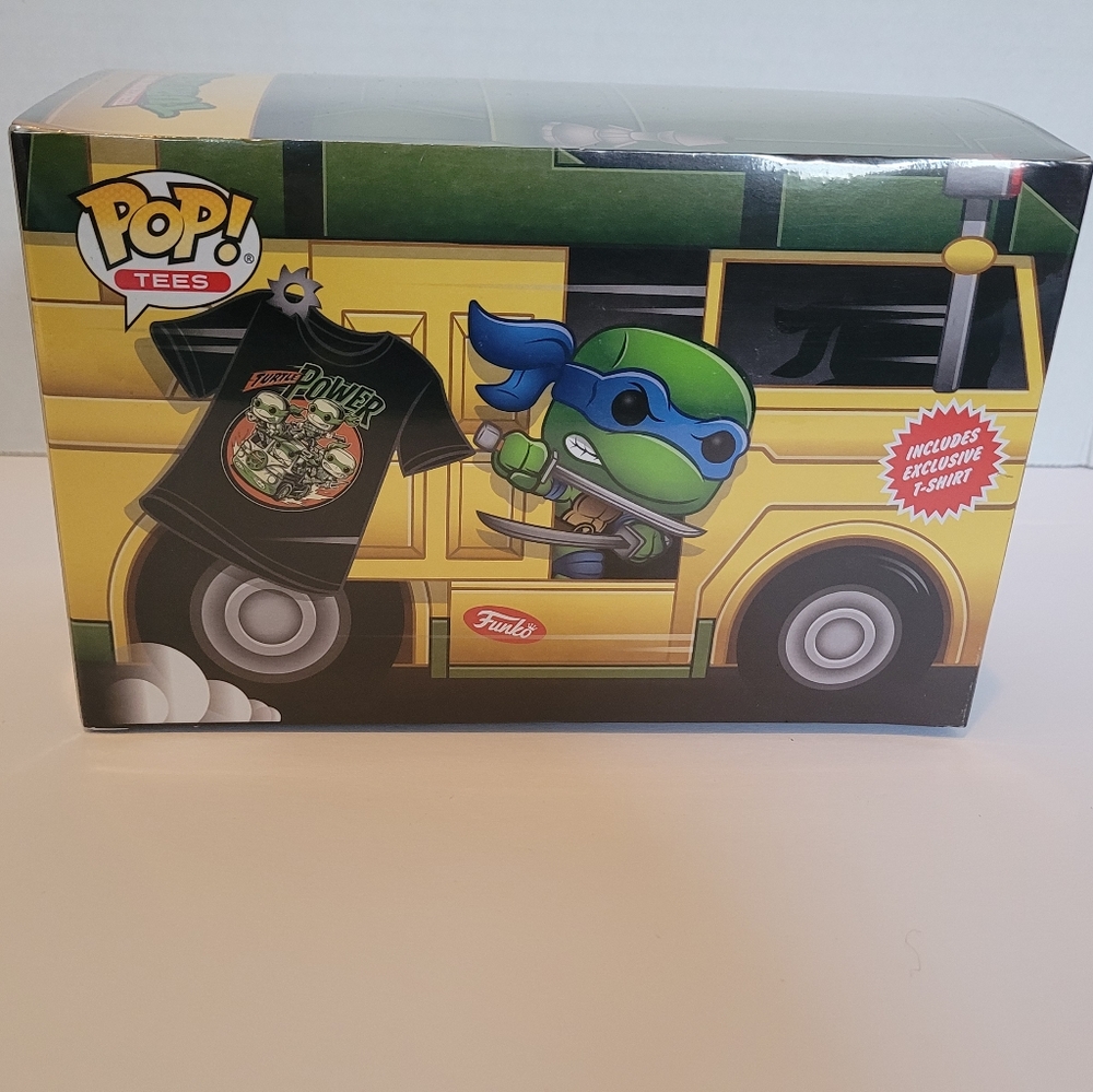 Funko Pop! Tees Teenage Mutant Ninja Turtles T-shirt Large ~Turtle Power